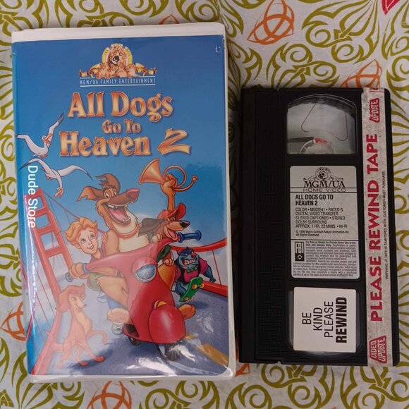 All Dogs Go To Heaven - A Children's Classic 1996 VHS - Tested & Plays Properly - Picture 1 of 3
